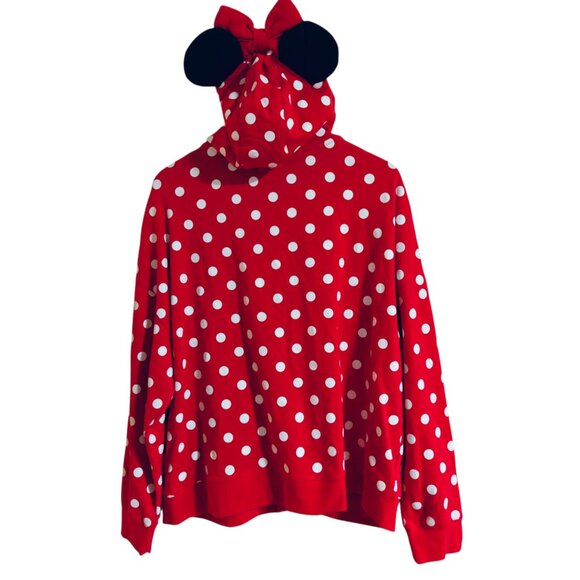Disney Parks Minnie Mouse Hoodie Sweatshirt L - Picture 3 of 6